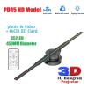 45cm WIFI 3D Holographic Projector, 352LED Holographic Player Fan For Image Video Store Bar Party Advertising Display High Brightness view 3