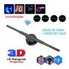 42cm 3D Holographic Fan, Wifi Remote Custom DIY Video LED Neon Lights Rotating Display AD 3D Holographic Projector High Brightness view 2