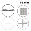 ZTBH Microscope Accessories Kit Eyepiece Micrometer Diameter 19mm Optical Ruler Net for Biogolical Microscope 23.2mm DIV 1 0.1 0.05 0.2 Mm Microscope Slides(MS-1-A5) view 3