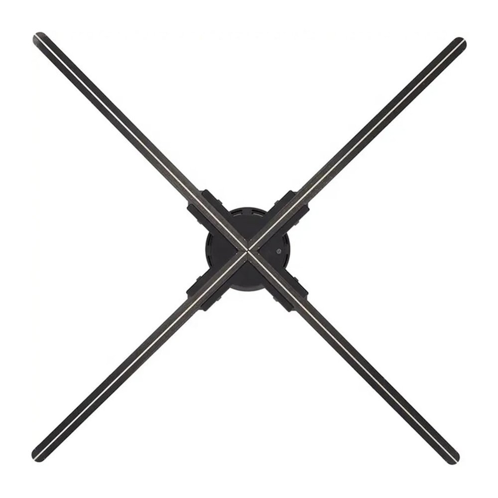 46CM Naked Eye Stereo 3D Holographic LED Fan, 3D Hologram, Hologram Projector Advertising Transparent Display High Brightness