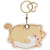 MC Fashion PU Leather Keychain Holder Case Compatible with AirTag, Cute Cat-themed GPS Tracker Case Charm Key Ring (Ginger Cat) view 1