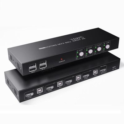 8 Ports USB Synchronizer, Computer and Mobile Phone Controller, 1 Controller 8 Shared Cascade, Keyboard and Mouse Synchronous Control, Game Multi Open