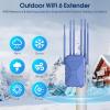 AX3000 WiFi Extender Signal Booster Outdoor WiFi 6 Extender, Long Range Outdoor Wireless Gigabit Access Point, IP67 Weatherproof, PoE Power Supply, for Starlink, Garage, Farm, Yard, RV view 3