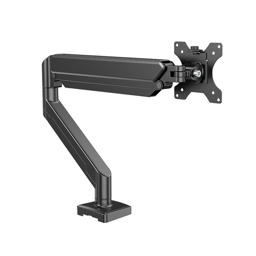 GVMUKNYE Single monitor stand, supports up to 32 inches, each screen load-bearing 19.8 pounds, computer desk stand, adjustable computer stand(Black)