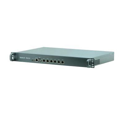1U Rackmount Firewall Hardware Celeron J4125, OPNsense, VPN, Network Security Appliance, Router PC, RZ08, 6 x Intel 2.5GbE LAN, Console, 0 RAM, 0 Storage, Barebone No System