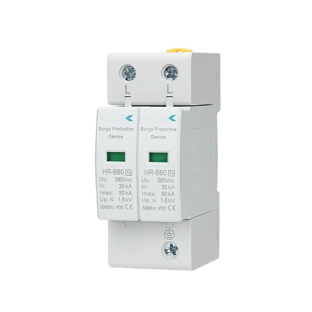 AC Lightning Protection Device SPD2P4P Home Low-Voltage Lightning Surge Protector 275V385V20KA40KA0KA80KA100KA(2P AC275V,20-40KA)
