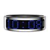 E EYAFA Smart Ring Health Tracker with Display Screen, Sleep Tracker with Heart Rate, Fitness Ring Step Tracker for Activity Monitoring/Steps/Calories,Wireless Charging, for iOS Android (Silver, #10) view 2