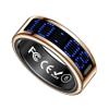 E EYAFA Smart Ring Health Tracker with Display Screen, Sleep Tracker with Heart Rate, Fitness Ring Step Tracker for Activity Monitoring/Steps/Calories,Wireless Charging, for iOS Android (Gold, #10) view 1