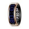E EYAFA Smart Ring Health Tracker with Display Screen, Sleep Tracker with Heart Rate, Fitness Ring Step Tracker for Activity Monitoring/Steps/Calories,Wireless Charging, for iOS Android (Gold, #10) view 3