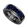 E EYAFA Smart Ring Health Tracker with Display Screen, Sleep Tracker with Heart Rate, Fitness Ring Step Tracker for Activity Monitoring/Steps/Calories,Wireless Charging, for iOS Android (Black, #14) view 1