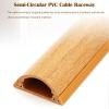1 1/5in Width Molding Raceway Strip, Self Adhesive Wire Management Cover for Shopping Mall/Computer Room, Paintable Cable Trunking Wire Hider Cover for Protect Cords(C,L x Outer Width 72in x 1.2in) view 3