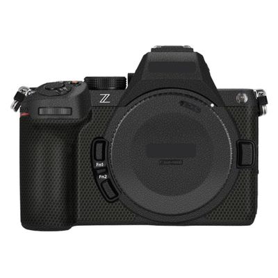 Z 5II Camera Body Sticker Protective Skin Film Kit Skin Accessories Vinyl Wrap Decals for Nikon Z5 Mark II Z5 II(Leather Black)