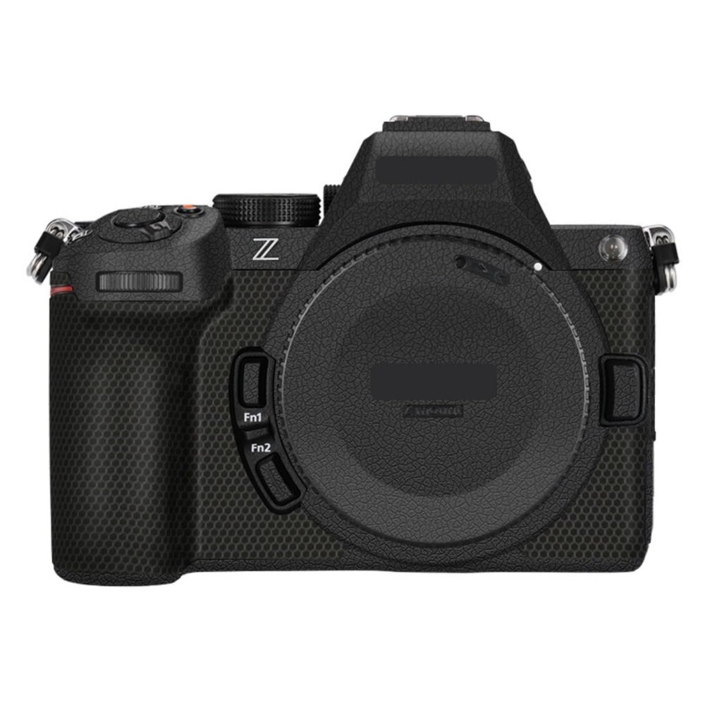 Z 5II Camera Body Sticker Protective Skin Film Kit Skin Accessories Vinyl Wrap Decals for Nikon Z5 Mark II Z5 II(Leather Black)