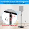 Height Adjustable Floor Speaker Stands for Sony Bravia Theatre Quad HT-A9M2 Stands - Heavy-Duty Surround Speaker Stand Pair for Sony HT-A9M2 Speaker Stand with Cable Management view 4