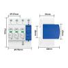AC SPD 1P+NPE 3P+ 50KA T1 T2 385V 275V House Lightning Surge Protector Protective Solar Low-Voltage Arrester Device Din Rail(2P,AC 385V) view 2