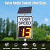 Speed Limit Sign with Solar Power, Reflective Aluminum Radar Speed Sign Speed Radar Detectors for Cars, with Accessories, 20"x27"/24"x35" view 2
