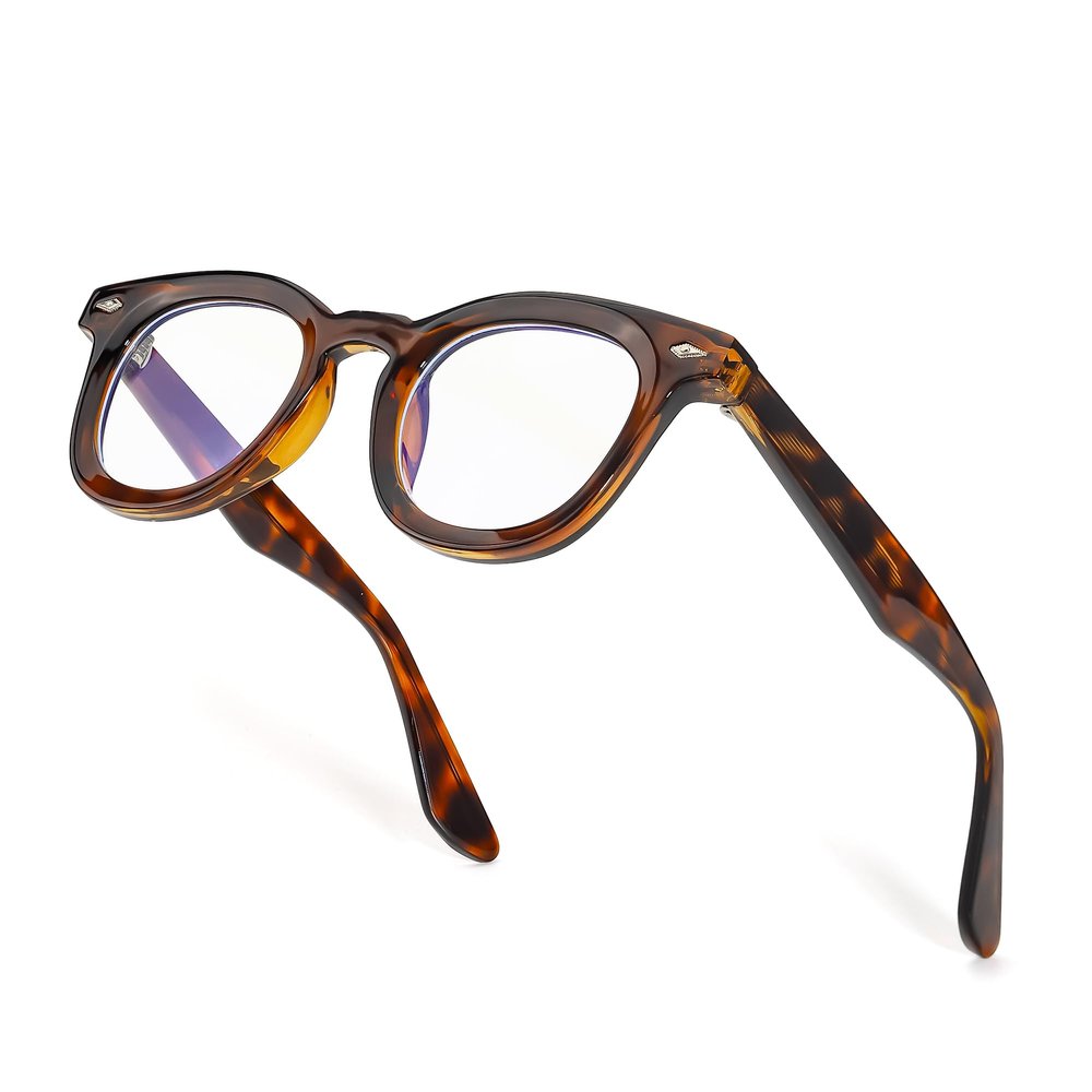 SIPHEW Blue Light Blocking Glasses for Women & Men - Square Acetate Tr90 Sturdy Frame Anti Eyestrain Eyeglasses