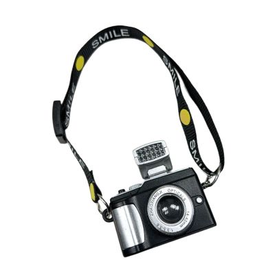 Whltzf Multifunctional Miniature Camera Keychain Smiling Flashlight Resin Decoration Portable Compact For Office Travel Plast