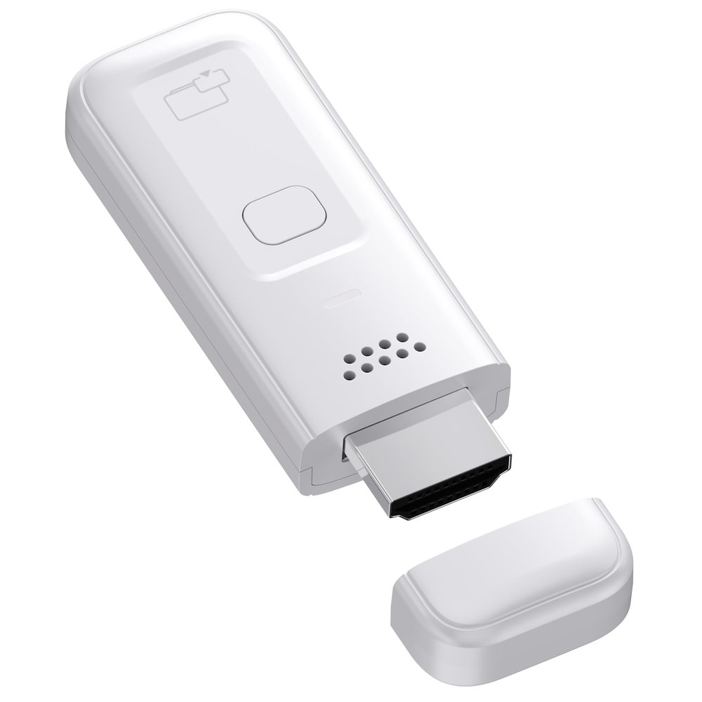Wireless HDMI Display Dongle Adapter, iShare iOS Wireless HDMI Extender Receiver, Plug & Play Screen Mirroring for iPhone/iPad/Android/PC to HDTV/Projector/Monitor, AirPlay & Miracast, for Office Use