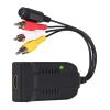 LINGQE R/CA S-Video to HDMI Video Adaptor Converter with USB Cord for HDTV DVD(with Power Cable) view 2