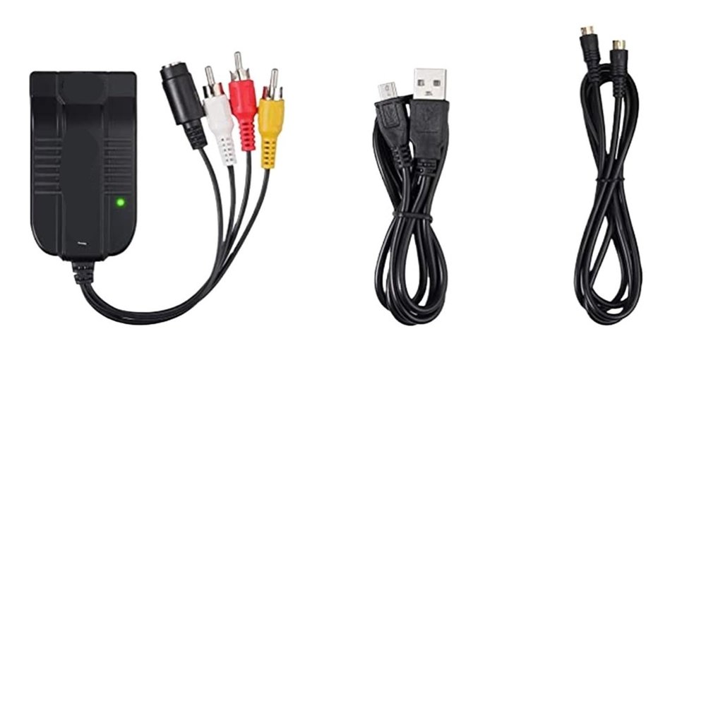 LINGQE R/CA S-Video to HDMI Video Adaptor Converter with USB Cord for HDTV DVD to/AV to(USB svideo Cable)
