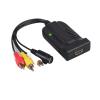 LINGQE R/CA S-Video to HDMI Video Adaptor Converter with USB Cord for HDTV DVD to/AV to(USB svideo Cable) view 2