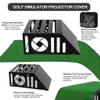 Golf Simulator Projector Enclosure - Floor Mounted with Cooling Fan, Durable Steel Frame, Clear Viewing Panel & Turf Top for Home Indoor Golf Sim Protection view 2
