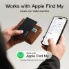 Ultra Slim Air Card Tag: 2026 MFi Certified Wallet Smart Tracker Card - Compatible with Apple Find My Wallets Finder Tracking Cards Tags (4 Pack Black) view 4