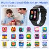 Dolwenqi Smart Watch for Kids, Smart Watch Boys Toys with 40 Games Camera Video Recorder Music Alarm Learn Card Audiostory Flashlight Pedometer 2 Extra Bands Gift Toys for 3-12 Years Old Boys(Black) view 2
