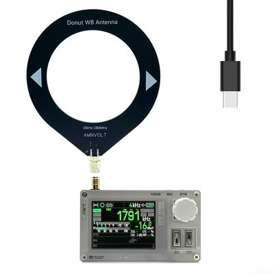 FABULETTA TEF6686 Full Band FM LW SW Pocket Radio with 2.0 Inch IPS LCD Display and Tuning, Silver(circular antenna)