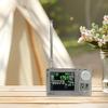 FABULETTA TEF6686 Full Band FM LW SW Pocket Radio with 2.0 Inch IPS LCD Display and Tuning, Silver(circular antenna) view 3