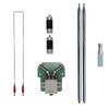 For DP200 7-54MHz 200W Portable Dipole Broadband, Positive V-Shaped Shortwave Antenna,Folded Dimension 52cm Stainless Steel FM Portable Telescopic Antenna (7M loading coil)(7M loading coil) view 3