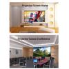 72inch 4:3 Wall Mounted Matte White Projection Pull Down Screen Canvas LED Projector for Home Theater Office view 3