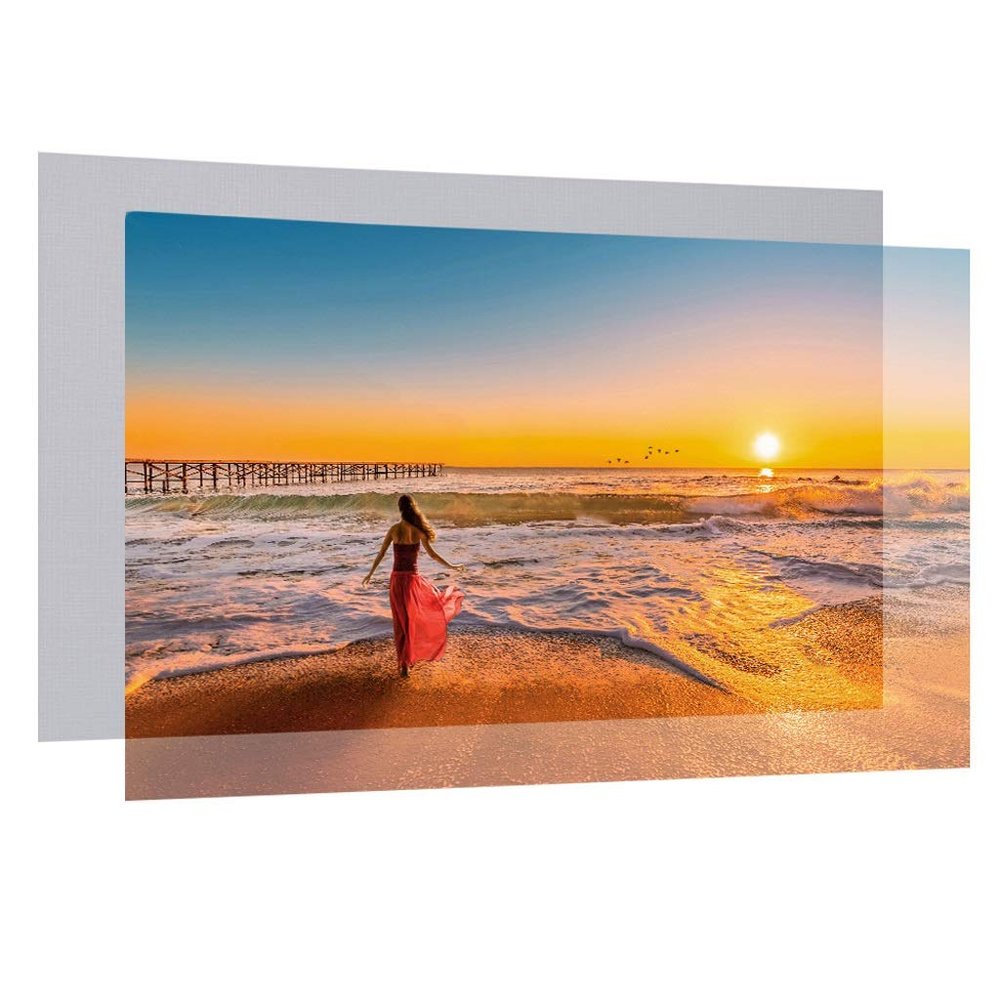 60/70/80/100inch Projector Screen Foldable Wall Mounted 16:9 Frameless Video Projection for Home Theater Office Movies