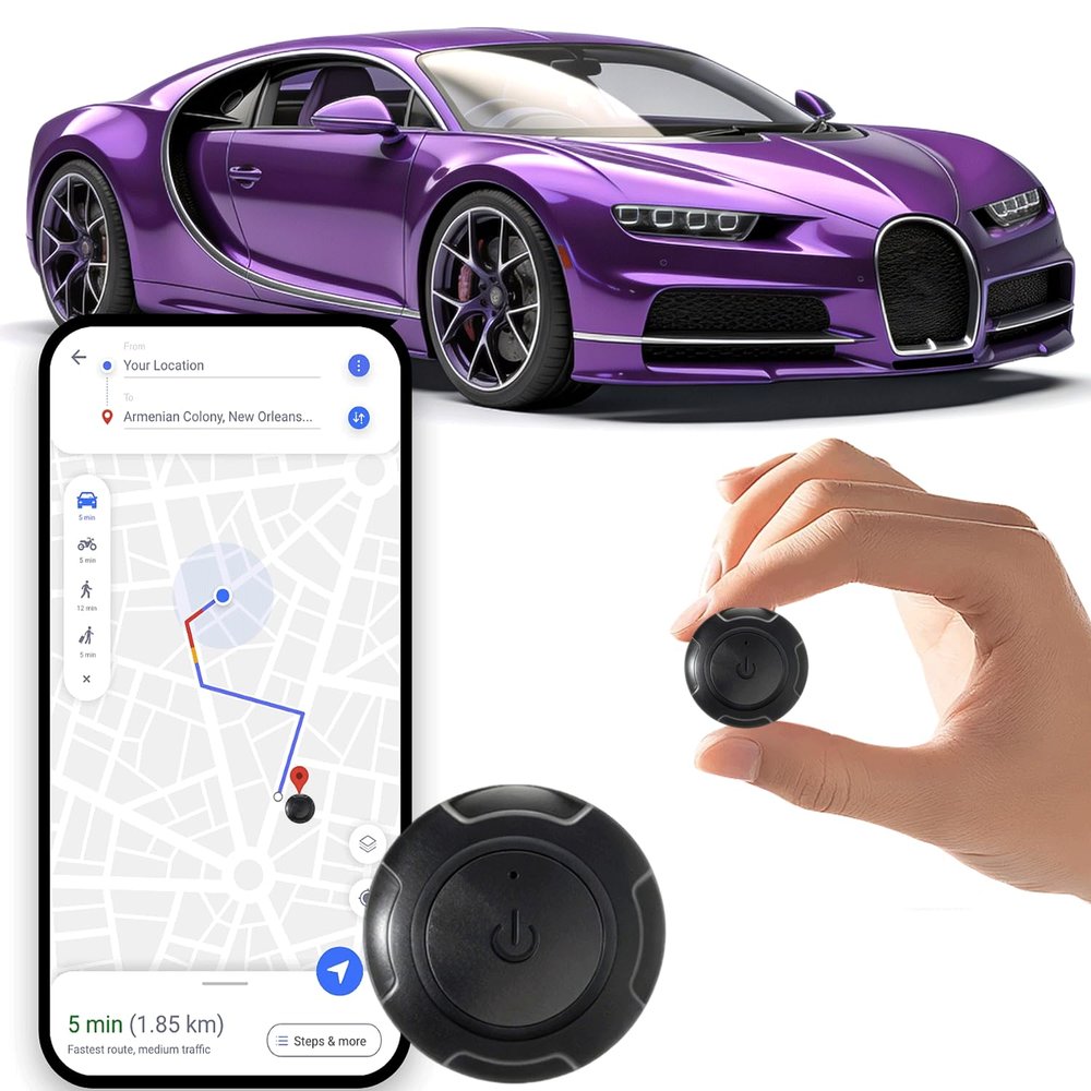 GPS Tracker for Vehicles,Real-Time Location Tracking,No Monthly Fee No Subscription,Mini GPS Tracker Device for Car,Dog,Elderly