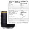 Compatible for Canon EF Mount 85mm F1.8 Full Frame Manual Focus Portrait Lens RF F/Z E FX(EF) view 4