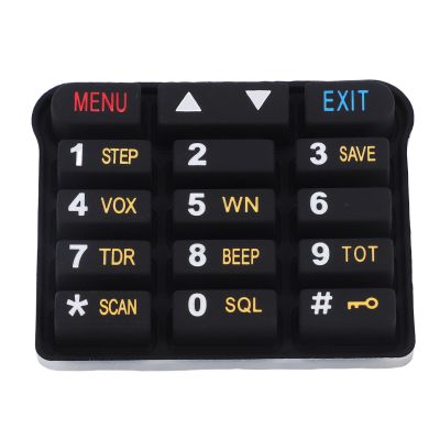 ASHATA 8PCS Number Keyboard Replacement for UV9R Plus 2 Way Radio, Silicone Numeric Keypad with Tactile Responsiveness, for Intercom Devices