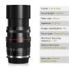 Compatible for Canon EOS 80D 77D 70D 1300D 6D 6DII 7DII 77D EF Mount 135mm F2.8 Full Frame Telephoto Manual Lens view 2