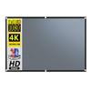 4:3 Projector Anti Light Curtain 84/100/ 110 Portable 3D Projection Screen with Black Border and Holes view 1