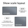 4:3 Projector Anti Light Curtain 84/100/ 110 Portable 3D Projection Screen with Black Border and Holes view 4