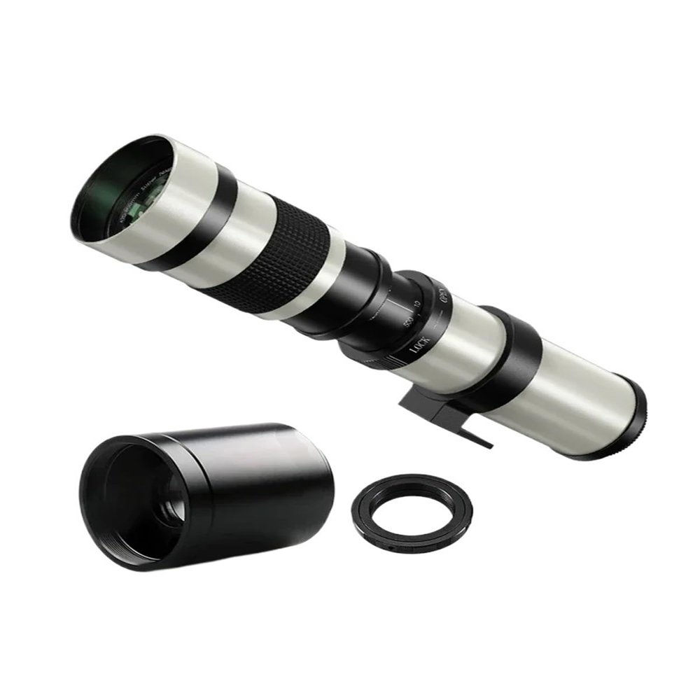 Compatible for 420-800mm F8.3-F16 Full Frame Telephoto Lens with 2X Converter & T2 Mount(A9,M4/3)