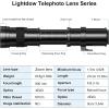 Compatible for 420-800mm F8.3-F16 Full Frame Telephoto Lens with 2X Converter & T2 Mount(A9,M4/3) view 3