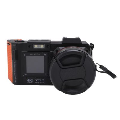 ASHATA 4K Digital Camera for Photography, 70MP 50X Zoom Auto Focus Wide Angle F1.8 DSLR Camera with Double Screen Flash, for Beginners & Adults Content Creators (Black)