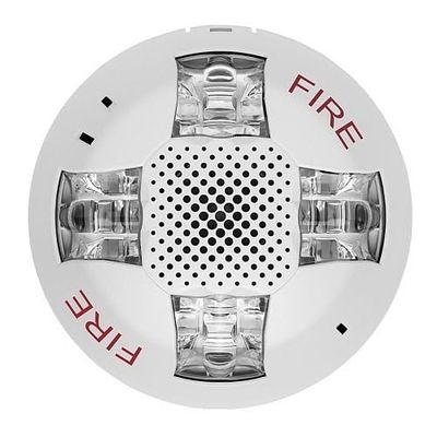 EGCSVWF Genesis Ceiling Speaker/Strobe, White, 15-115 cd, Fire Marking, High-Performance Notification Device with Field-Selectable Light Output