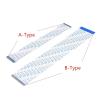 BHUPWZE 10PCS FFC FPC AWM 20624 80C 60V -1 Flat Flexible Cable 0.5MM 4-60 Pin(Reverse Direction,10CM_32 PIN) view 3