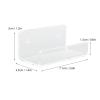 ChuyTrading 6Pcs Wall Mount Record Shelf, Clear Acrylic Record CD Sto Rack, ing Wall Shelves with Adhesive and Ss, Multi Functional Di for Bathroom Bedroom Li Room view 3