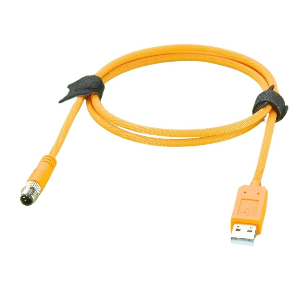 VSVAKHXC Chipset USB to M8 4-pin Aviation Connector, Suitable for actuators RS232 Serial Communication Cables PLC Cables