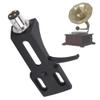 Mulayer Gramophone Bracket, Phonograph Access Replacement, Black Mounting Bracket with 4pcs Wires, Compatible with All Kinds of Phono Turntables, view 2