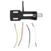 Mulayer Gramophone Bracket, Phonograph Access Replacement, Black Mounting Bracket with 4pcs Wires, Compatible with All Kinds of Phono Turntables, view 4