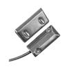2202AU-L Miniature Surface Mount Magnetic Contact, Aluminum Silver, 3-Inch Sense Range, Armored Cable, N.O., Commercial Security view 1